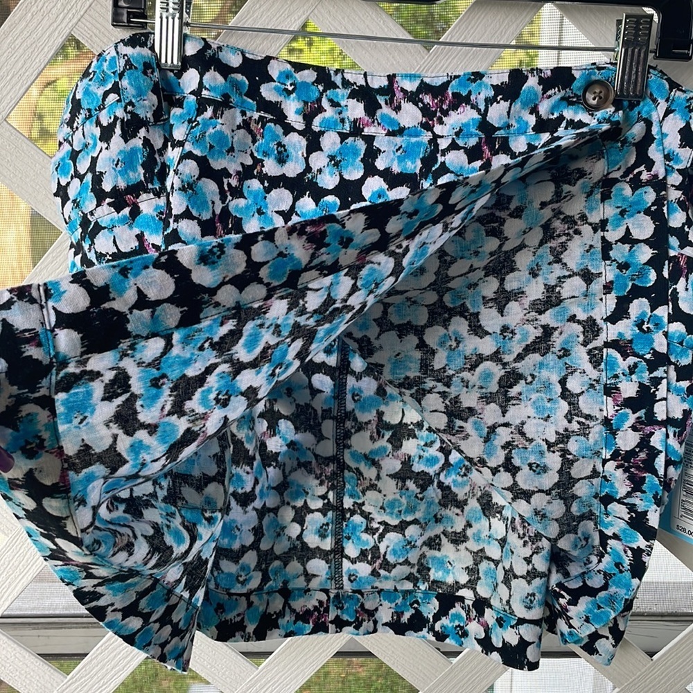 Future Collective Blue Ditsy Floral Print Cargo Skirt - Picture 6 of 12